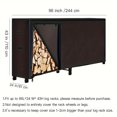 thumbnail image 1 of 1pc Outdoor Firewood Rack Dust Cover 4-8ft Log Rack Cover Durable Waterproof, 1 of 5