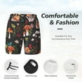 thumbnail image 4 of Kdxio Mushroom With Snails Print Men'S Swim Trunks With Compression Liner 7 Inch Inseam Quick Dry Swim Shorts, 4 of 7