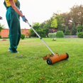 Destoning Rake Thatch Rake for Lawn, 15-Inch Dethatcher Rake with Rolls Adjust 0-15 ...