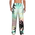 thumbnail image 3 of Balery Tropical Summer Palm print Men's Pajama Pants,Ultra Lightweight Pjs,Lounge Pant-Small, 3 of 9