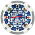 thumbnail image 3 of MasterPieces Casino Style 20 Piece 11.5 Gram Poker Chip Set NFL Buffalo Bills Silver Edition, 3 of 3