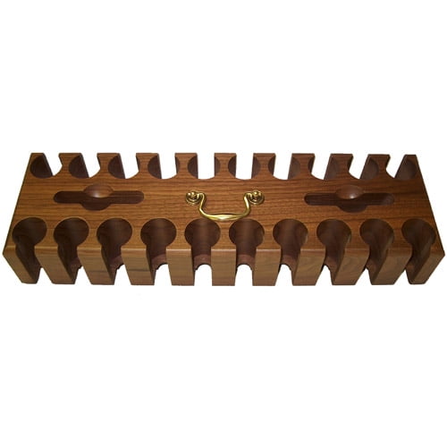 Drueke Walnut Poker Chip Rack, 500 Capacity