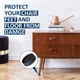 thumbnail image 5 of NOGIS 2 x 2'' Round Rubber Furniture Caster Cups Anti Sliding Pads Furniture Legs Protectors for Hardwood Floors Bed Stoppers Cabinet Sofa Table (Black), 5 of 7