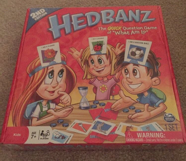 Board Game New Sealed Spin Master Hedbanz Second Edition What Am I 