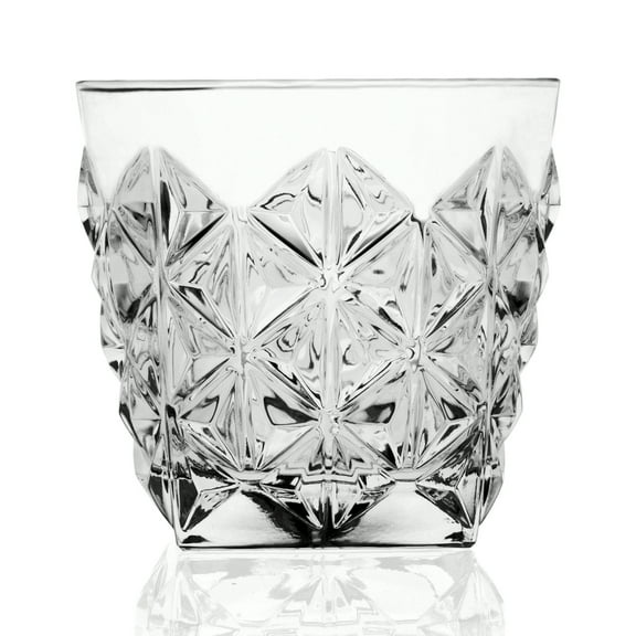 Elegant and Modern Crystal Glassware for Hosting Parties and Events - Double Old Fashion Glass, Set of 6, 10 oz.