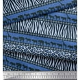 thumbnail image 2 of Soimoi Poly Georgette Fabric Animal Skin & Animals Group Fabric Prints by Yard 52 Inch Wide, 2 of 3