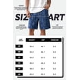 thumbnail image 4 of GINGTTO Men's Baggy Loose Fit Frosted Wash 9" Denim Shorts, 4 of 10