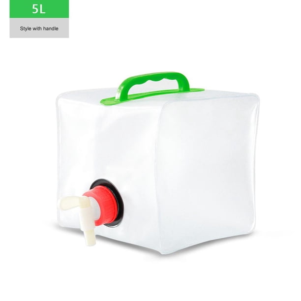 Termos para agua Bolsa de agua plegable, contenedor de agua portátil de gran capacidad, cubo para hervidor de agua (5L)