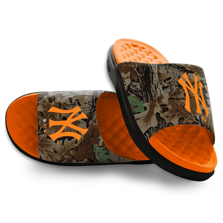 Unisex ISlide New York Yankees RealTree Advantage Camo Motive Slide Sandals