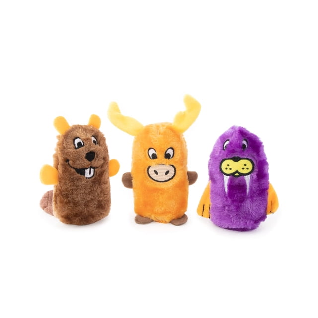 Juguetes para Perros ZippyPaws Squeakie Buddies Sin Relleno Paquete de 3