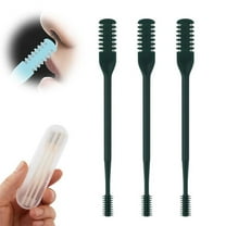 2-in-1 Nasal Hair Cutter, 2025 Double Sided Nose Hair Removal Kit, 3 PCS Nostril Hair Remover Tool, Portable Manual Nasal Hair Cutter, Nose Hair Trimmer with Ear Picker for Women Men (Dark Green)