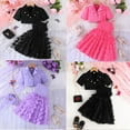 thumbnail image 2 of SUCS Girls Skirt Set Short Suit Jacket Butterfly Mesh Suspender Long Skirt Two-piece Party Gift, 2 of 7