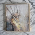 thumbnail image 6 of Benjara 40 x 59 Framed Canvas Oil Painting- Guitar- Natural Fiber- Gray & Brown, 6 of 6