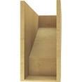 thumbnail image 4 of 10"W x 30"D x 20"H Classic Clemmons Rough Cedar Woodgrain TimberThane Corbel, Primed Tan, 4 of 6