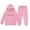 1Pink89, variant on XAOFW Children's Middle And Large Children's Long Sleeved Letter Print Hooded Top Sweater Pants Set