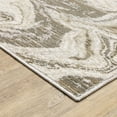 thumbnail image 4 of Oriental Weavers Nebulous Area Rug - 530E9 - 2'3" x 7'6" - in Ivory/ Tan - Modern Style, Stain Resistant, Family and Pet Friendly , Entryway, Hallway Runner Rug, 4 of 4
