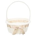 thumbnail image 2 of Zcyifa flower girl basket Flower Basket with Handle Storage Basket Empty Basket Easter Basket Wedding Flower Girl Basket, 2 of 10