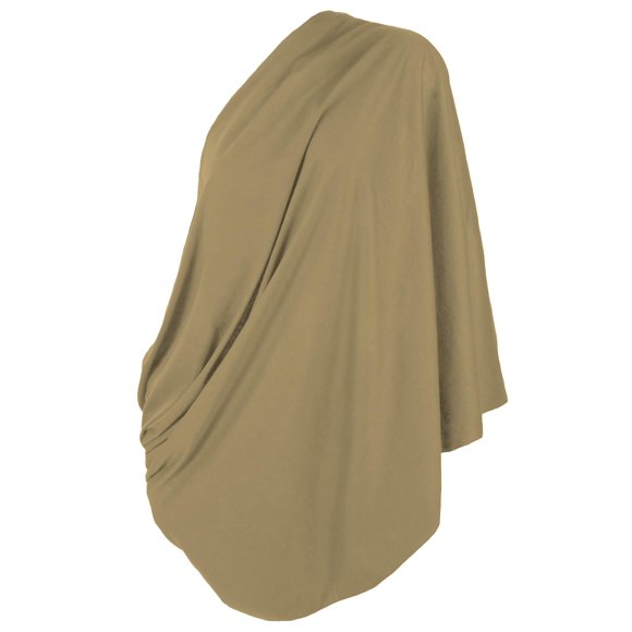 Pañuelo de lactancia LK Baby tipo infinity, ligero, marrón
