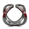 thumbnail image 4 of Womens Light Black Ring Anillo Para Mujer Stainless Steel Ring with Top Grade Crystal in Multi Color Jolie, 4 of 4