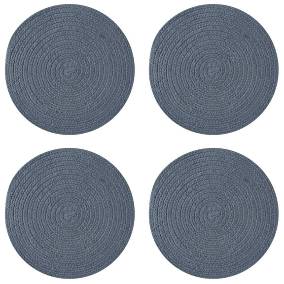 Split P Marine Blue Essex Round Placemat Set of 4