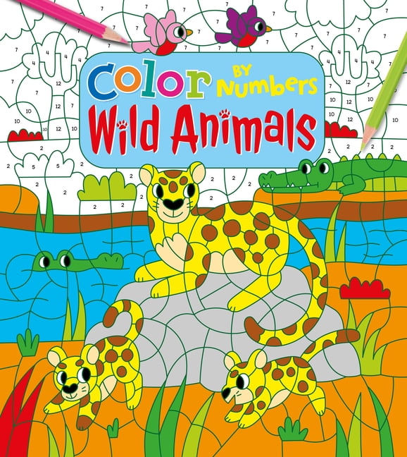 Children's Color by Numbers: Color by Numbers: Wild ...