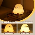 thumbnail image 2 of Penguin Nursery Night Light, LED Squishy Silicone Lamp,2 Levels Dimmable Bedroom Nightlight for Kids, Touch Light, Dorm Decor lamp, Baby Boys Girls Gifts(A), 2 of 7