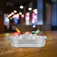 thumbnail image 3 of Beer Tub Stainless Steel Bucket Insulated Ice with Lid Large Inflatable Serving Buffet Bar Silver, 3 of 6