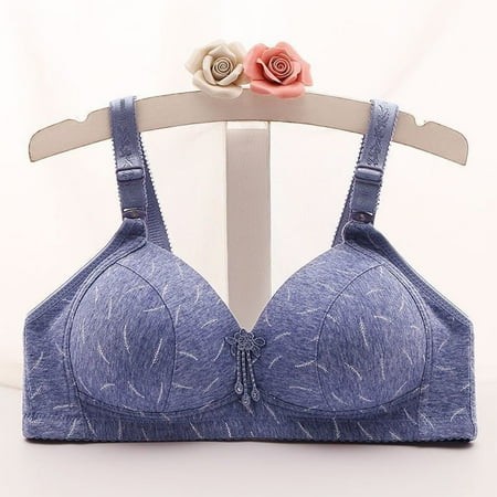 

AIEOTT Wirefree Bras for Women Plus Size Adjustable Shoulder Straps Lace Bra Wirefreee Extra-Elastic Bra Active Yoga Sports Bras 38B/C-46B/C Summer Savings Clearance