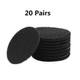 thumbnail image 1 of 60mm Strong Self Adhesive Fastener Nylon Hook Dots Stickers Adhesive Tape For Bed Sheet Sofa Mat Carpet Anti Slip Mat 20 Pair-Black 60mm, 1 of 6