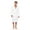White, variant on Men Hooded Bathrobe For Men 100% Cotton Terry Bathrobes with Hood Towel Spa Robe