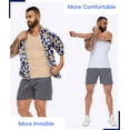 thumbnail image 5 of MANIFIQUE Gynecomastia Compression Shirts for Men, Tank Top Tummy Control Body Shaper, Slimming Undershirt, 5 of 6
