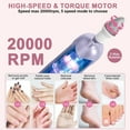 thumbnail image 2 of Kit de manicura y pedicura Karrong 9 en 1, taladro eléctrico inalámbrico para uñas, 2 of 7
