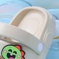 thumbnail image 4 of Ccpelsie Kids Shoes Cartoon Slide Sandals for Beach Pool Shower Summer Slippers Summer Outdoor Shoes（Khaki,12), 4 of 8