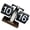 B, variant on Tibvox Vintage Digital Turn Page Clock with Automatic Page Turning Battery Operated Mechanical Clock for Home and Office Decors