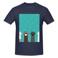 thumbnail image 4 of Bingfone Cute Cat Paw And Dog Men'S Loose Fit Short-Sleeve Pocket T-Shirt, 4 of 7