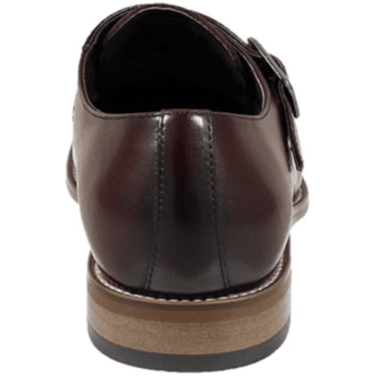 Stacy Adams Desmond Shoes Cap Toe Monk Strap Burgundy 25162 