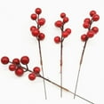thumbnail image 5 of 20-Pack 7-Inch Artificial Berry Picks - Red Holly Berry Stems for Christmas Tree, Wreath Crafts, and Wedding Home Decor, 5 of 5