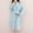 Light Blue, variant on Women’s Thick Fleece Bathrobe Warm Plush Flannel Robe Soft Long Sleepwear Cozy Belted Winter Loungewear