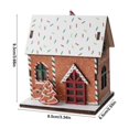 thumbnail image 2 of Christmas Decoration Wooden Small House Christmas Ideas Snow House Christmas Tree Decoration Hangings Christmas Decorations for Home On 2024, 2 of 6