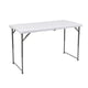 thumbnail image 5 of Mesa Plegable Jardin Exterior Portatil Eke Life Home Tablon rectangular 122cm Ajustable Color Blanco, 5 of 7