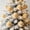Yellow_New#1527, variant on Velvet Fabric Covered Christmas Ball Ornaments with Rhinestones and Pearl Accents, 8cm Christmas Tree Decorations, Red Green Champagne Beige, 1 Count