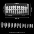 thumbnail image 4 of 240 Pieces False Nail Fingernail Extension Wearable Fake Tips Fake Tips Removable Practice Decoration Artificial Tools Household Type 4, 4 of 8