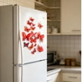 thumbnail image 6 of 12 Pcs 3D Butterfly Wall Decals Multicolor 4 Sizes Removable Self-Adhesive Stickers for Bedroom Kitchen Home Decor, 6 of 6