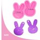 thumbnail image 2 of Molde de pendientes con forma de conejo YONGSHENG BRILLANTE silicona de resina, 2 of 4