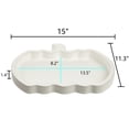 thumbnail image 5 of SOFE Framhouse White Wood Pumpkin Serving Tray, Cute Ottoman Coffee Table Tray, Decorative Candy Dish for Halloween Thanksgiving, Fall Serving Platters Farmhouse Trays for Christmas Party Wedding, 5 of 6