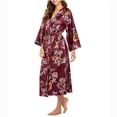 thumbnail image 1 of Qertyioot Robe Portefeuille pour Femme Décontractée Longue Robe Pyjama Tenue d'Intérieur Pyjama à Manches Longues à Moins de 20 $, 1 of 4