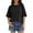 Black, variant on UVN T Shirts for Women Summer Casual Short Sleeve Tops Ladies Oversized Loose Crewneck Basic Tees