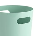 thumbnail image 5 of Mainstays Basic Plastic 1.45 Gallon Wastebasket in Clearly Aqua for Bathroom, Bedroom or Office, 5 of 5