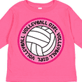 thumbnail image 4 of Inktastic Volleyball Girl Girls Long Sleeve Toddler T-Shirt, 4 of 5