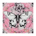 thumbnail image 4 of Acheng Flower Butterfly Pink Square Table Cover 100% Polyester Fiber 40*40, 4 of 8